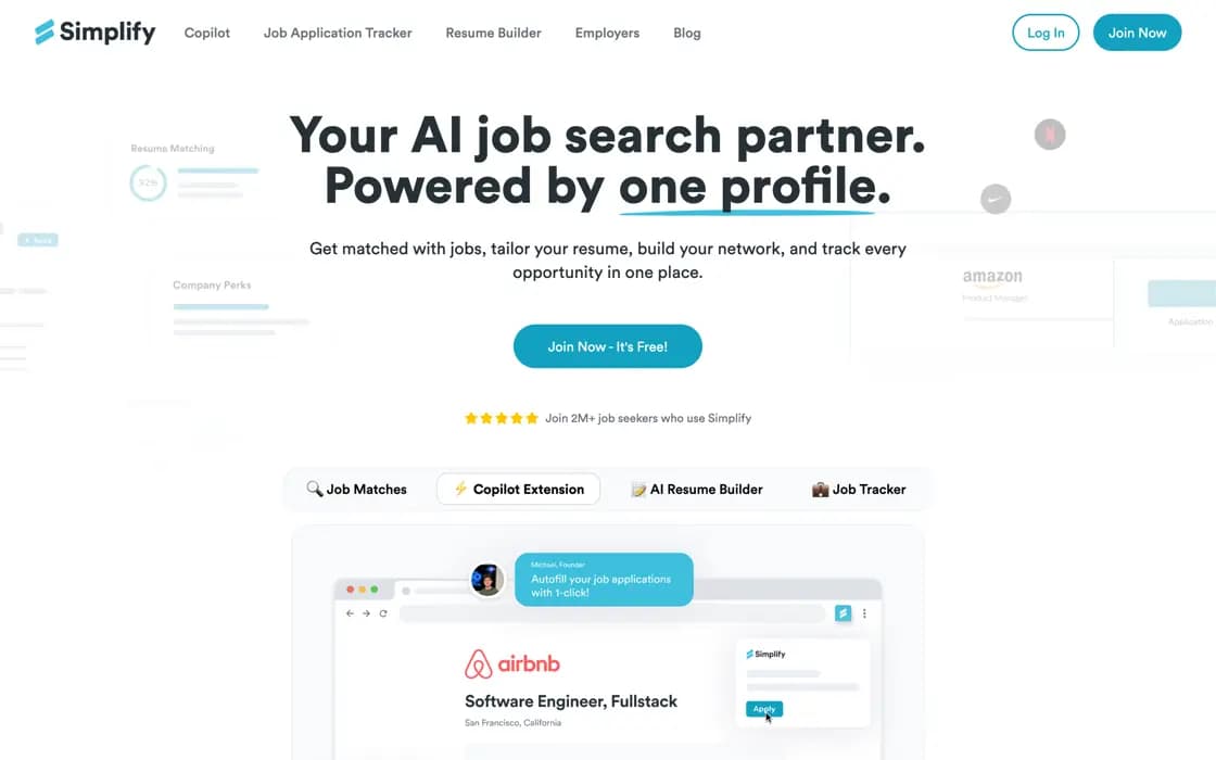 Homepage von Simplify, erfasst am 2026-08-25